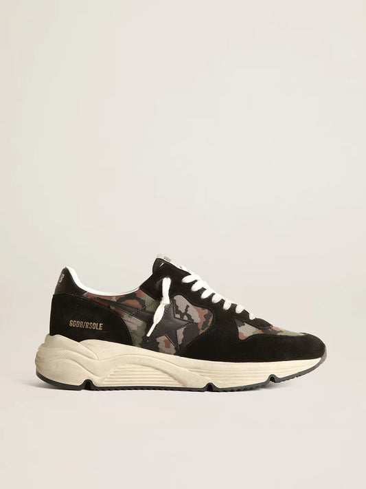 GOLDEN GOOSE - RUNNING SOLE MEN'S IN RIPSTOP NYLON WITH CAMOUFLAGE PRINT